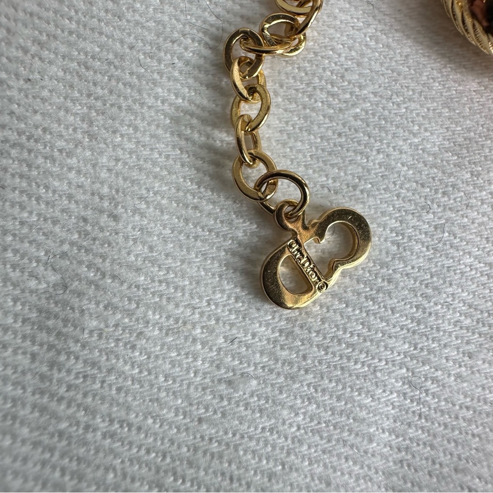 NE10 Christian Dior leaf CD logo necklace - Picture 5 of 7